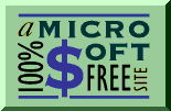 100 % Microsoft Free logo